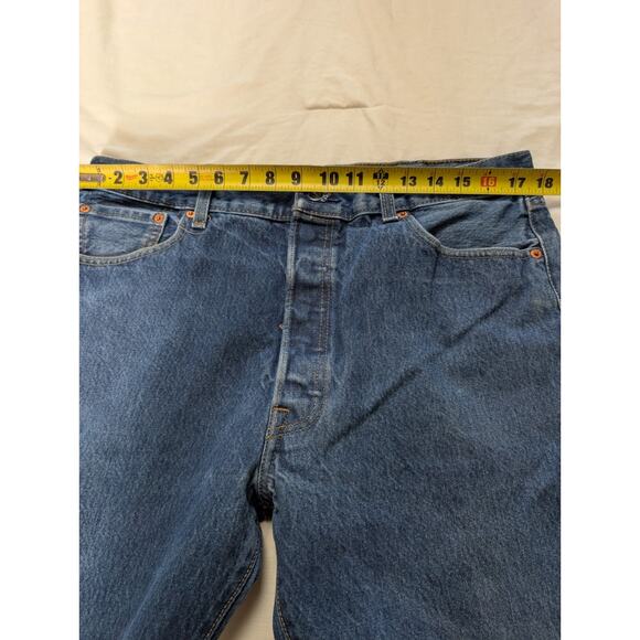 Levi’s 501 Original Fit Button Fly Jeans W38 L30 (Measures 29”) Classic Blue - Picture 11 of 11